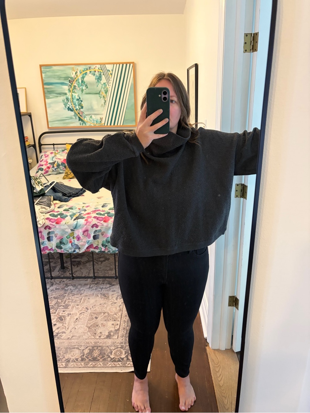 lululemon athletica Charcoal Gray Funnel Neck Pullover